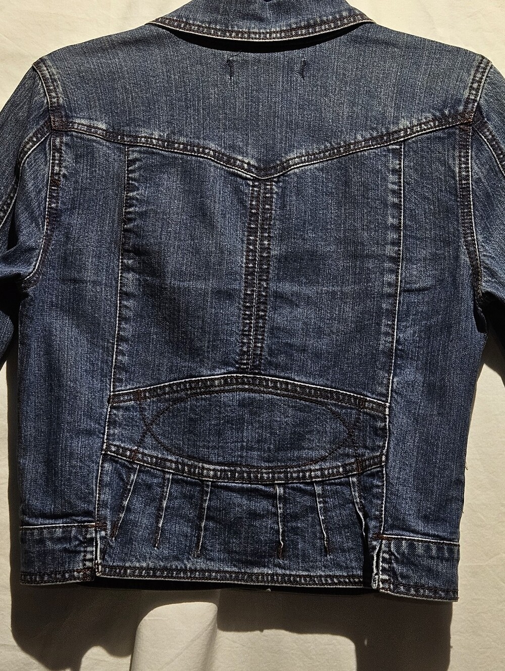 Jeanstar Classic Blue Denim Four Pocket Y2K Jacket (Only) - Picture 8 of 10